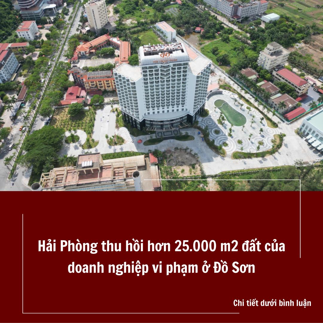 Hải Phòng thu hồi hơn 25.000 m2 đất của Nam Cường doanh nghiệp vi phạm ở Đồ Sơn